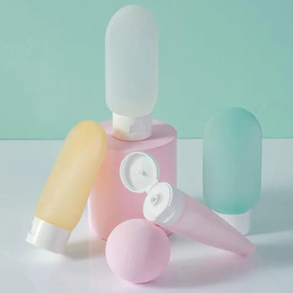 Refillable Silicone Travel Bottles for Shampoo & Lotion Travel Bottle Set Qme