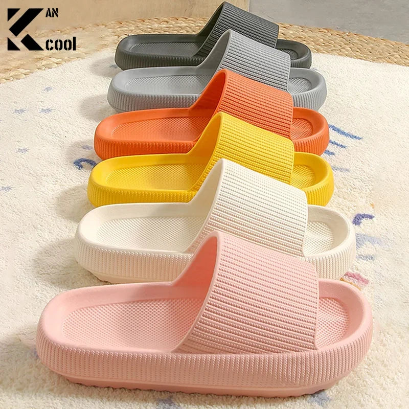 Cloud Sliders Non-Slip EVA Bathroom Slippers – Women & Men Bathroom Slippers Qme