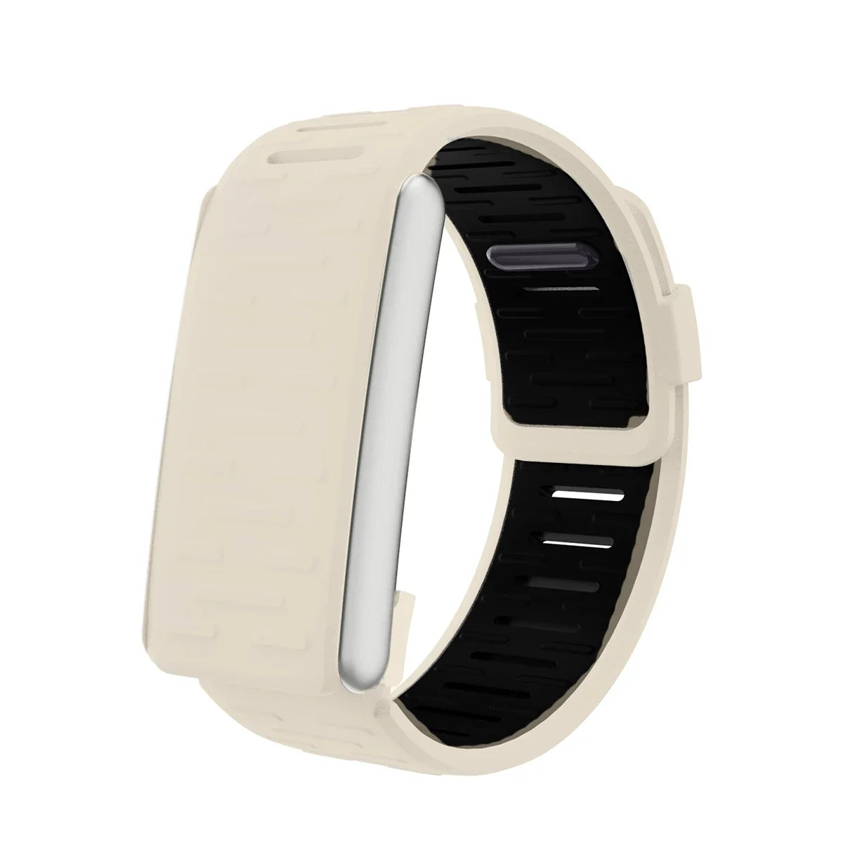 Silicone Sport Band for Whoop 5.0 – Adjustable Replacement Strap Fitness Tracker Band Qme Black Gray-5.0