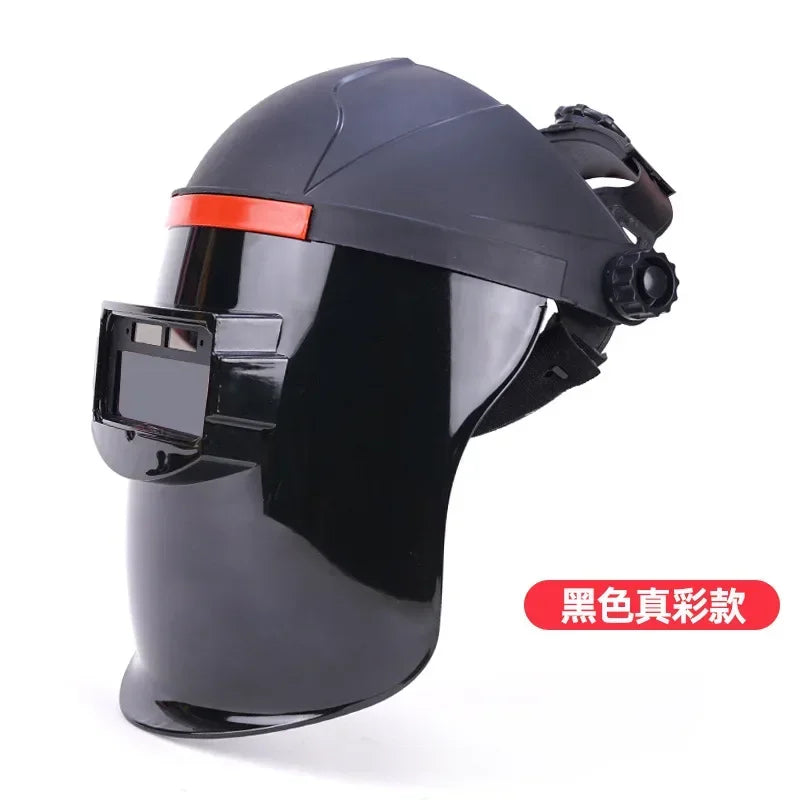 Adjustable Welding Helmet Safety Welder Mask | Polycarbonate Welding Helmet Qme Black True Color