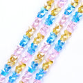Colorful Glass Butterfly Crystal Beads for Jewelry Making | 8pc Set Jewelry Making Beads Qme Color 1 8x10mm-50pcs