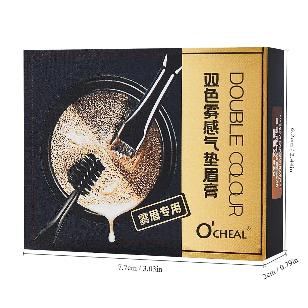 Two Tone Matte Eyebrow Cream – Lightweight & Smudge-Proof Eyebrow Cream Qme