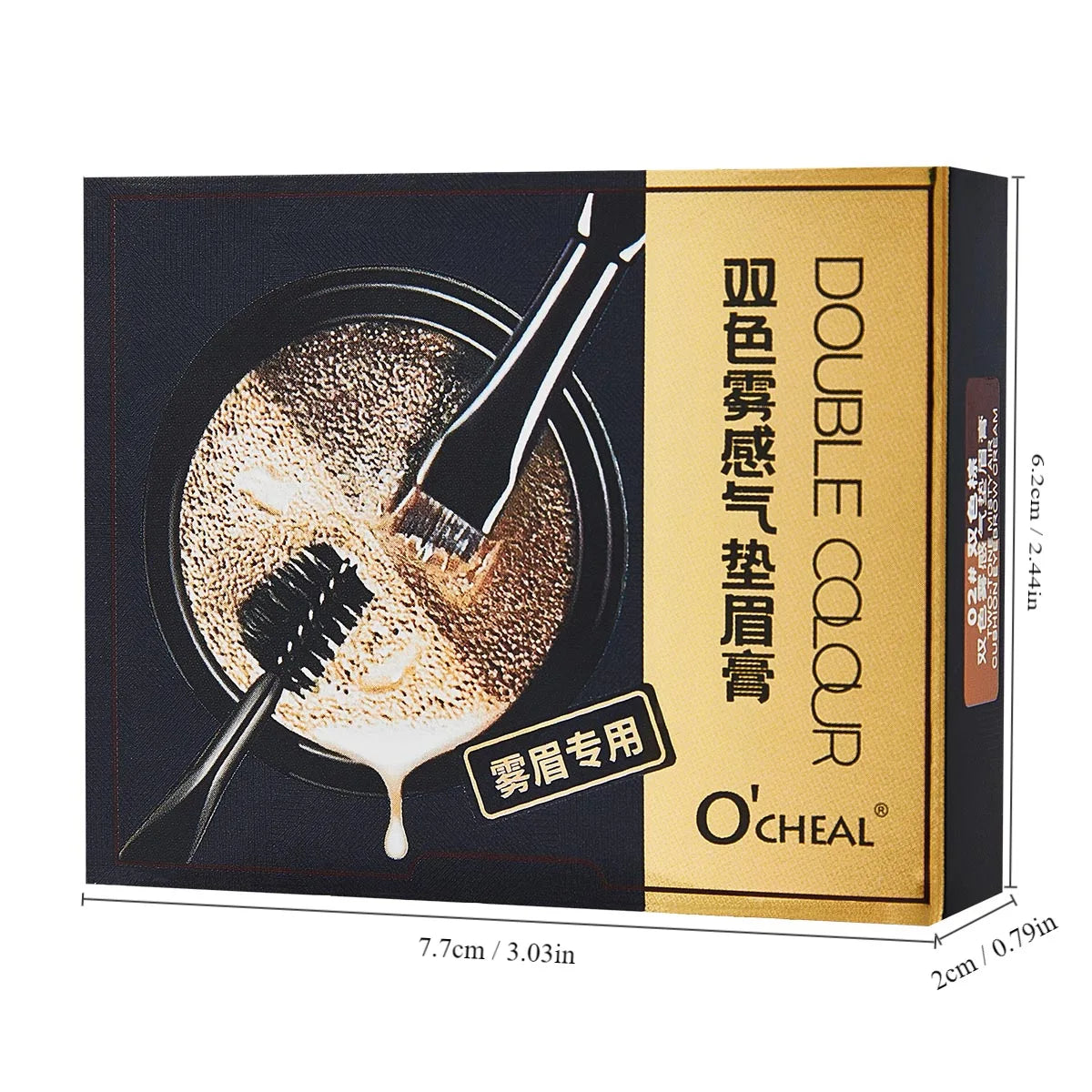 Two Tone Matte Eyebrow Cream – Lightweight & Smudge-Proof Eyebrow Cream Qme