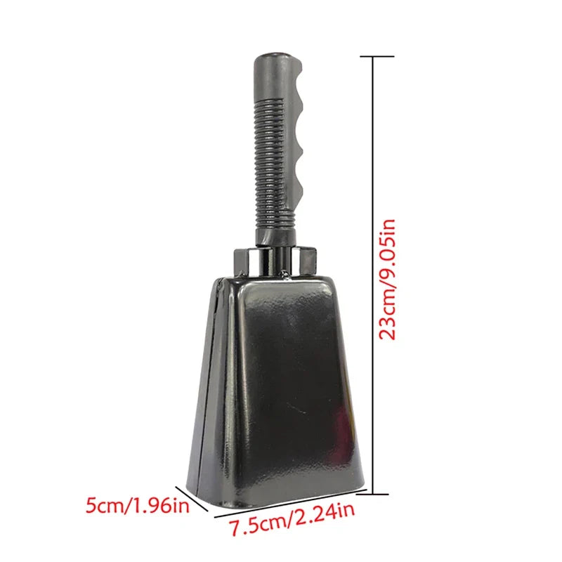 Iron Cowbell with Handle – Sports Cheering Noise Maker Sports Noise Maker Qme