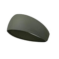Qme Solid Elastic Non-Slip Quick-Dry Sports Headband Sports Headband Qme Green
