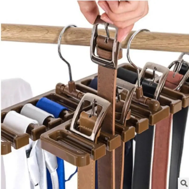 Rotating Scarf & Tie Organizer Rack | Closet Hanger Closet Organizer Rack Qme