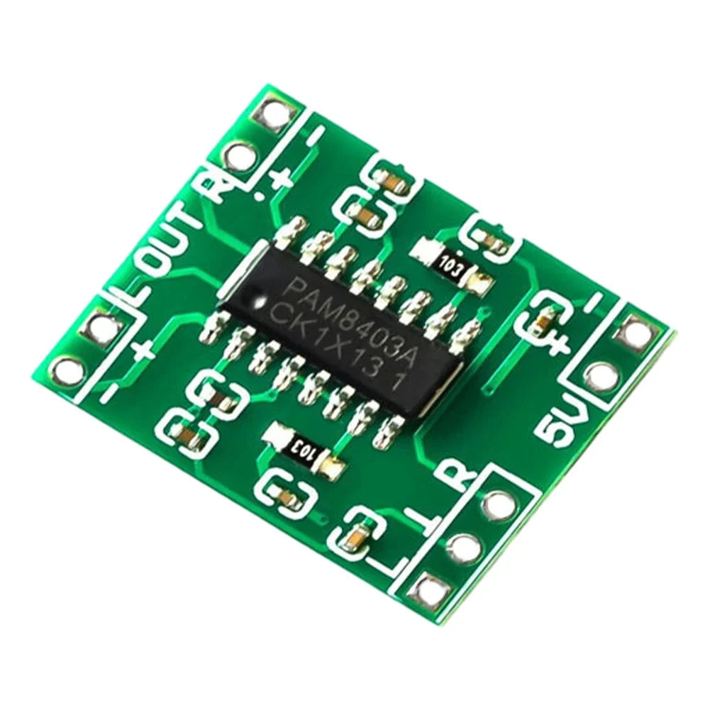 PAM8403 Mini Digital Amplifier Board 2-Channel Audio Module Audio Amplifier Module Qme 1 pcs