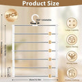 Bamboo 6-Layer Foldable Trouser Hanger Rack – Set of 2 Trouser Hanger Rack Qme White China Mainland