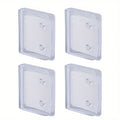 Self-Adhesive Shower Curtain Clips – Plastic Edge Holder Shower Curtain Clips Qme 4pcs
