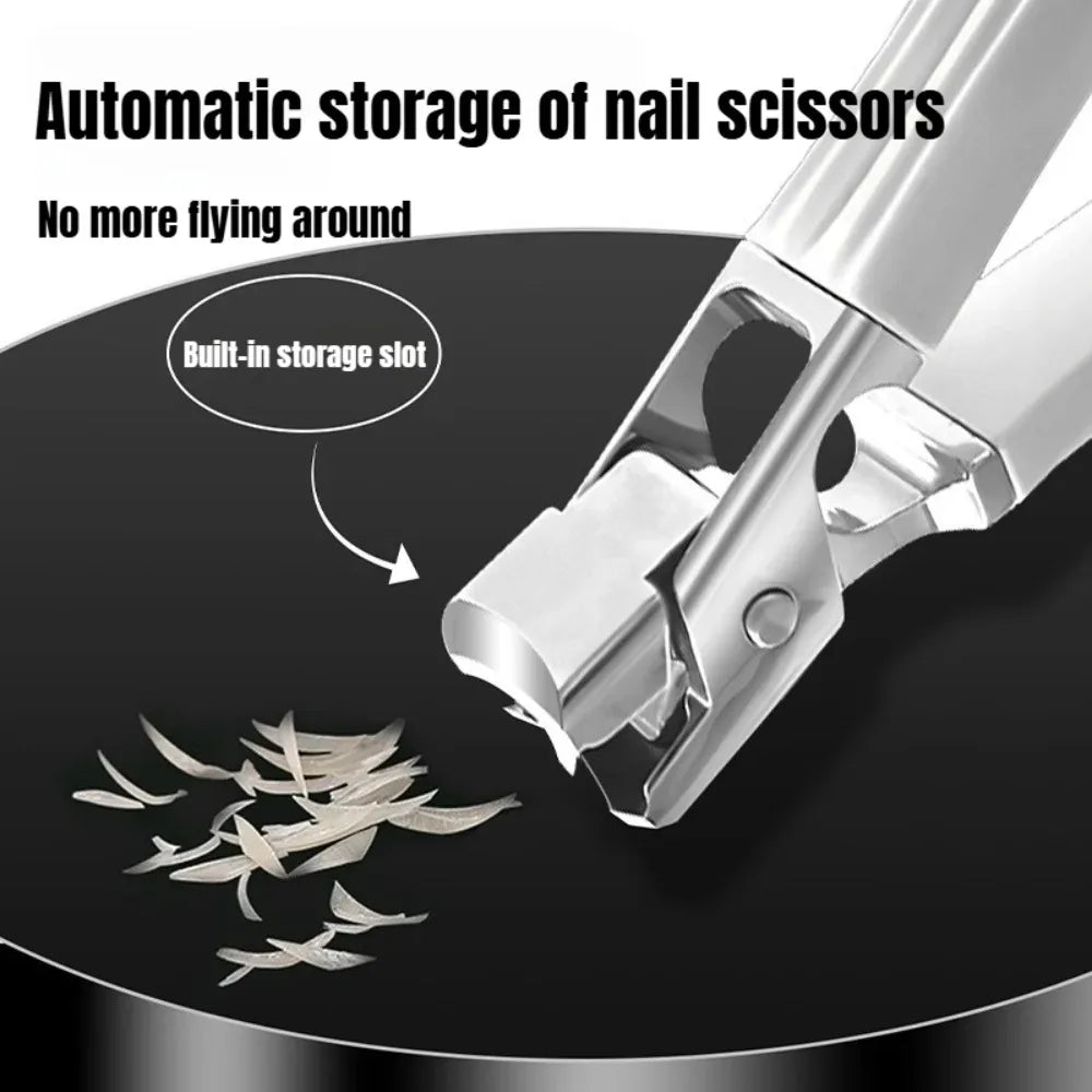 Professional Stainless Steel Nail Clippers – Wide Jaw Toenails Nail Clippers Qme