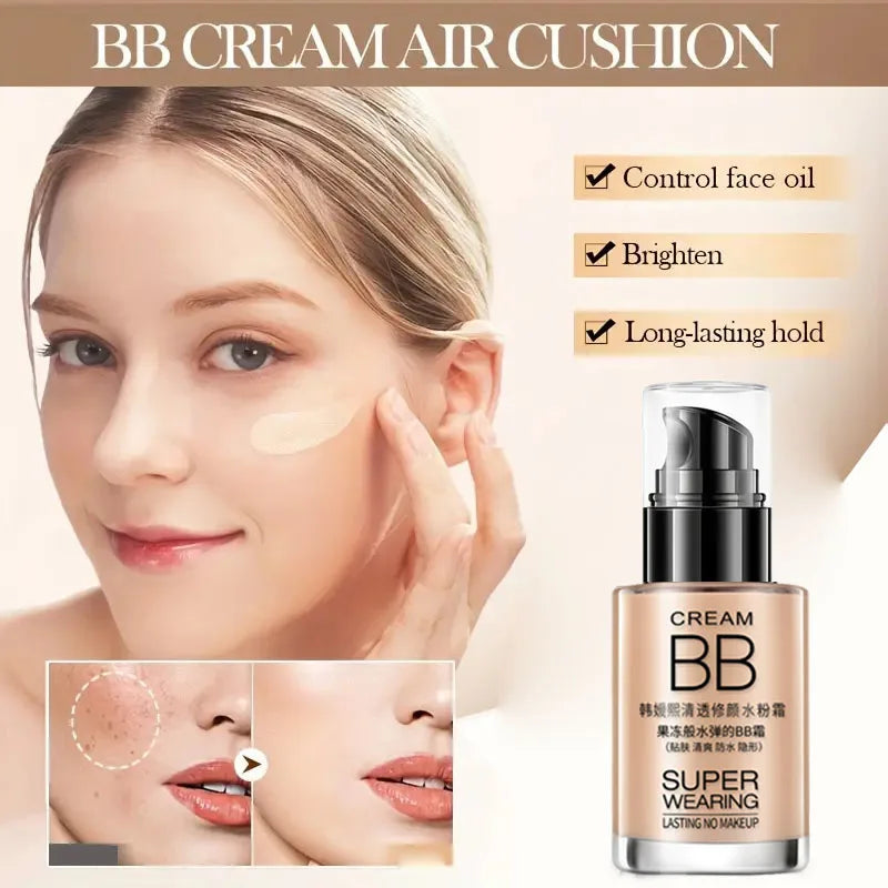 BB Foundation Cream – Moisturizing, Waterproof & Sweat-Proof BB Foundation Cream Qme