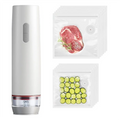 MiLESEEY B15C Compact Vacuum Sealer + 30 BPA-Free Bags Vacuum Food Sealer Qst White