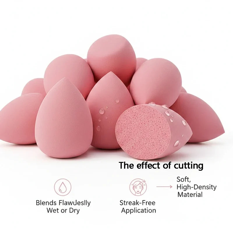 20 Mini Pink Makeup Sponges – Foundation, Liquid & Cream Makeup Sponges Qme