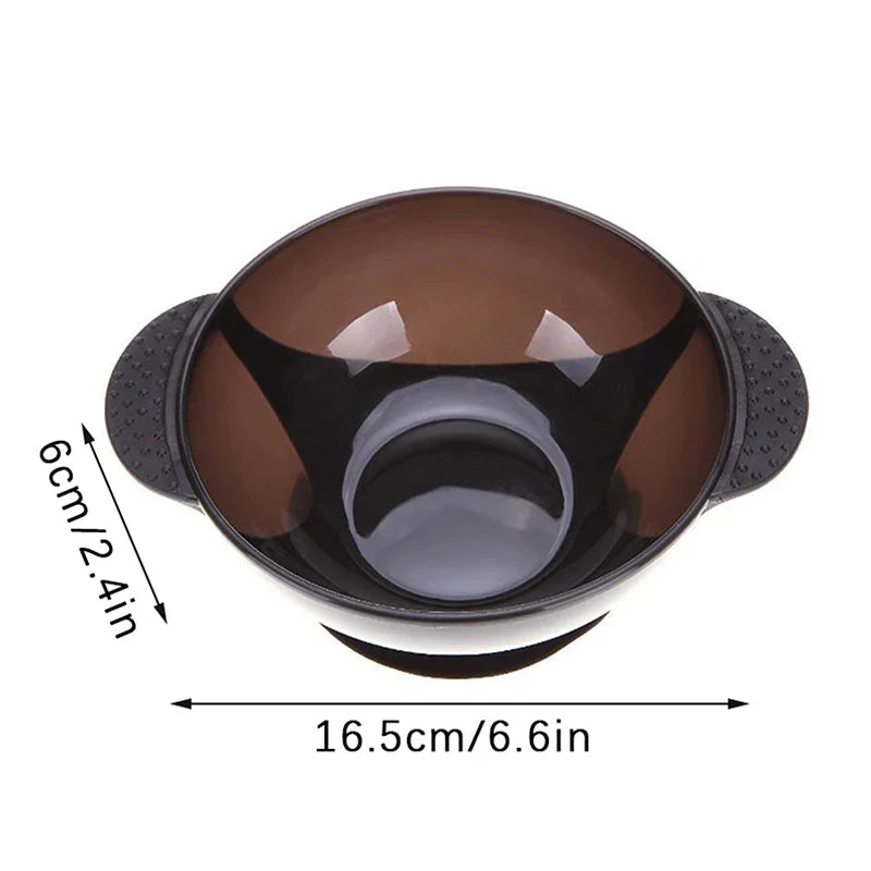 Professional Hair Dye Mixing Bowl with Suction Cup Base Hair Coloring Tool Qme