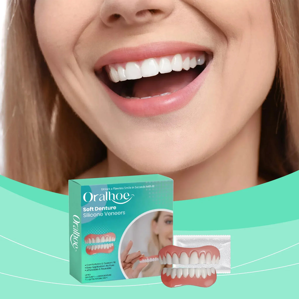 Silicone Denture Reline Kit – Full Set Comfortable False Teeth Denture Reline Kit Qme