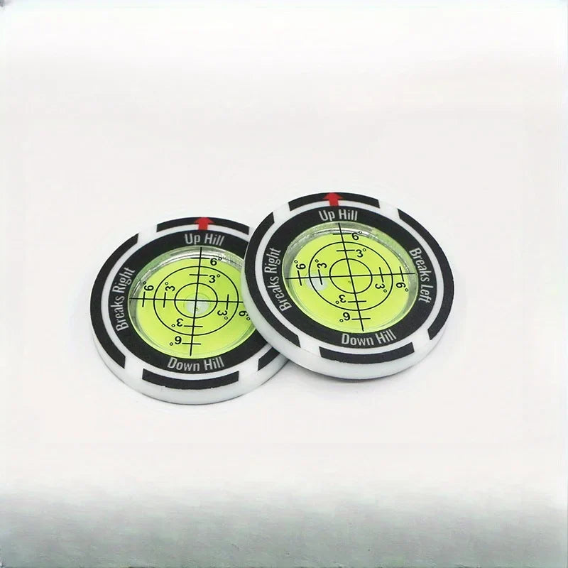 Golf Putting Green Reader Bullseye Bubble Level Slope Finder Golf Training Aid Qme