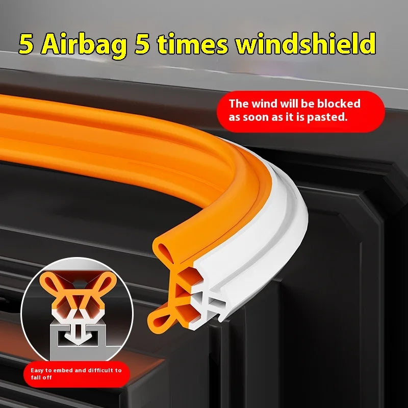 4M TPE Window Sealing Strip – Weatherstrip Gap Insulation Window Weatherstrip Seal Qme