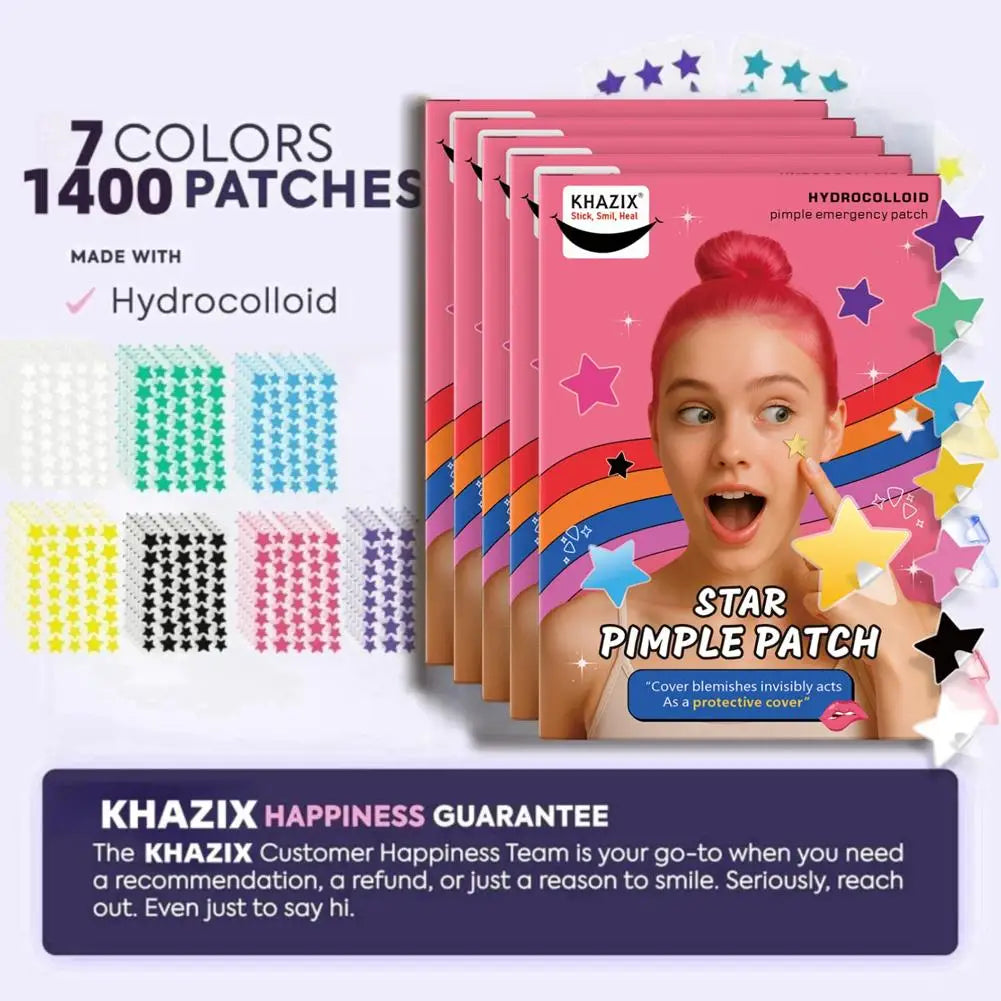 Hydrocolloid Acne Patches – Round & Star-Shaped Facial Stickers Acne Patches Qme
