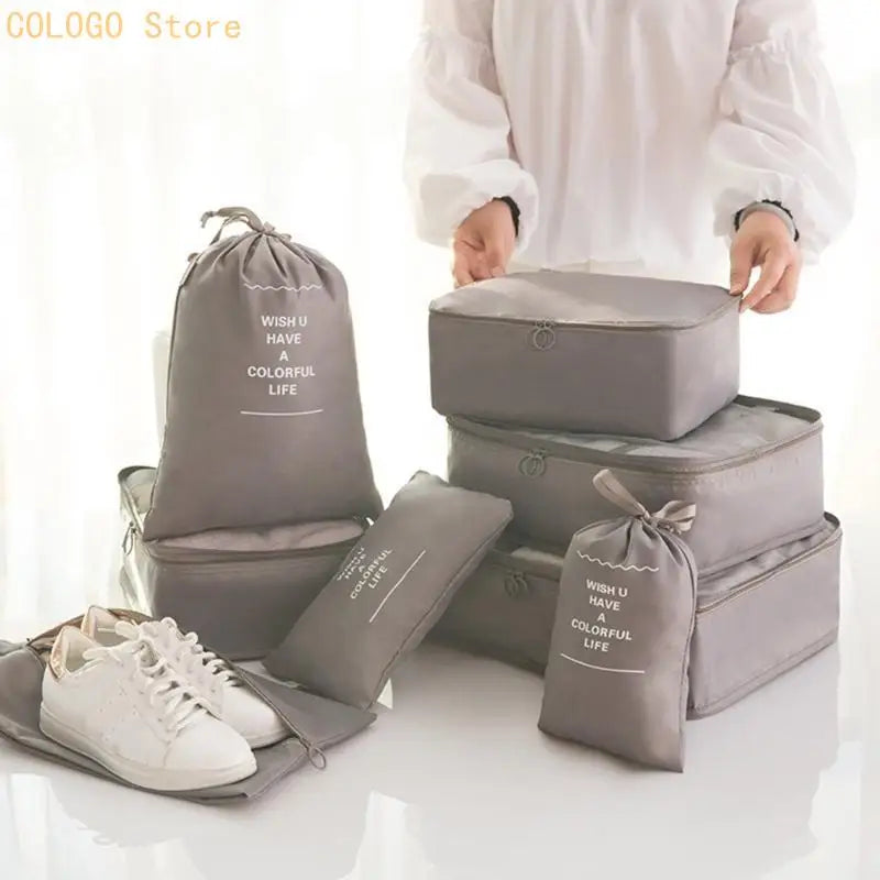 Waterproof Packing Cubes 10-Piece Travel Organizer Set Travel Packing Cubes Qme