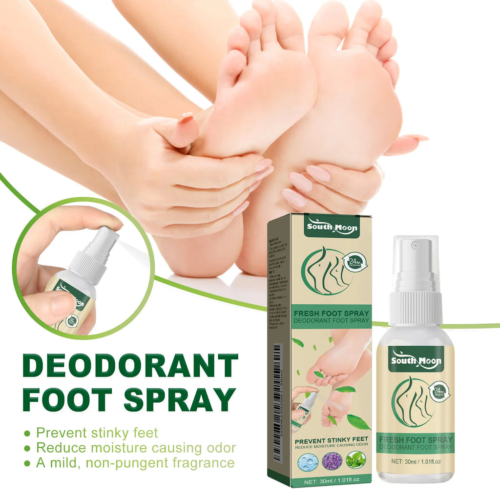 South Moon Lavender Foot Deodorizing Aromatherapy Spray 30ml Foot Deodorizing Spray Qst