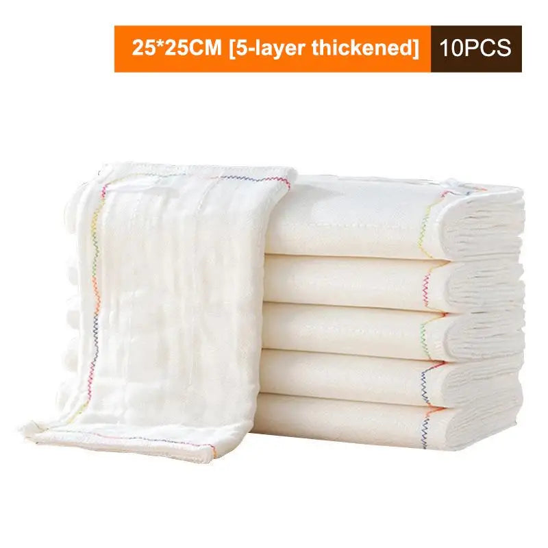 Rainbow Cotton Dishwashing Cloths – Absorbent & Lint-Free Kitchen Cleaning Cloth Qme A1