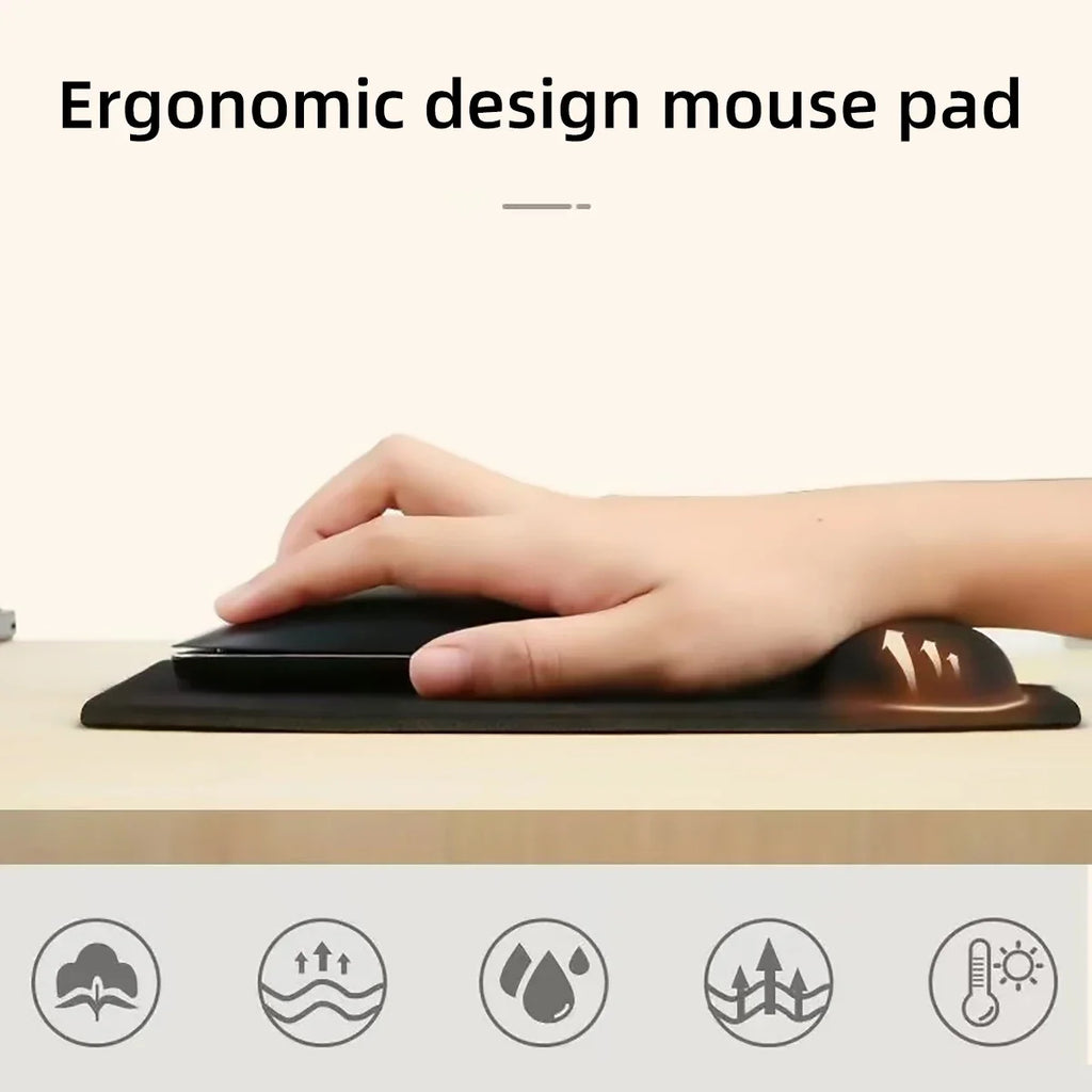 EVA Wrist Rest Mouse Pad – Anti-Slip & Soft Comfort Wrist Rest Mouse Pad Qme