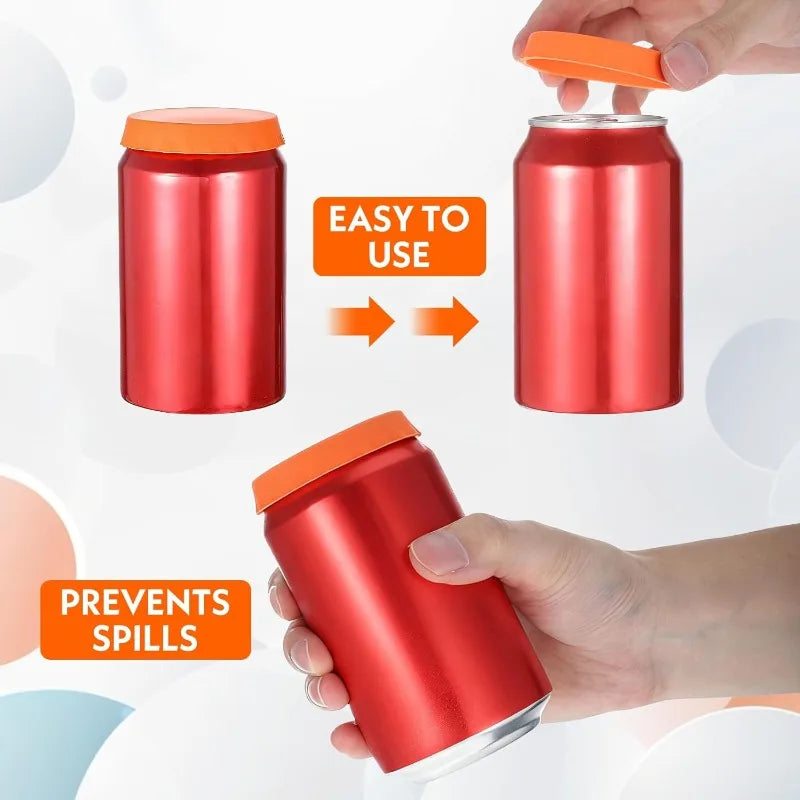 Silicone Can Lid – Leak-Proof Beer, Soda & Juice Can Cover Silicone Can Lid Qme