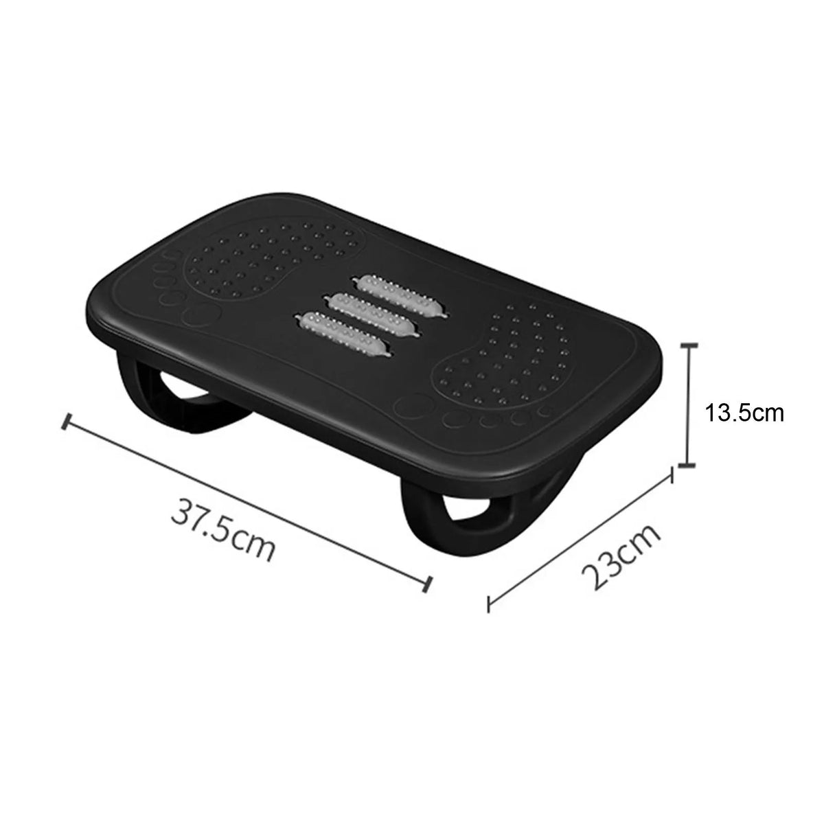 Rocking Under-Desk Footrest with Massage Rollers | Anti-Slip Ergonomic Footrest Qme