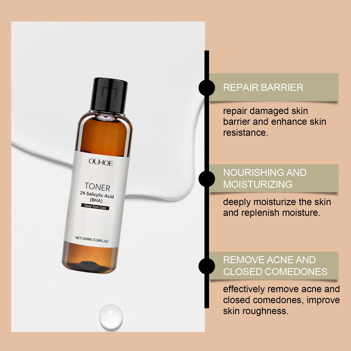Salicylic Acid Toner – Oil Control & Pore Minimizing | Qme Facial Toner Qme