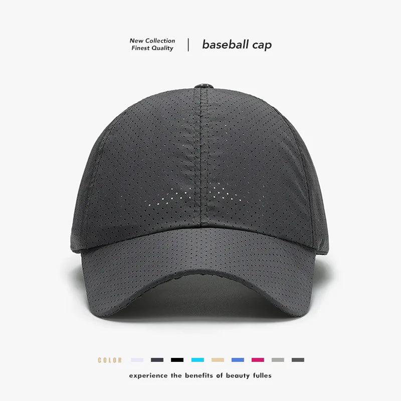 Quick Dry Ventilated Mesh Fishing Hat Long Brim Baseball Cap Outdoor Fishing Hat Qme