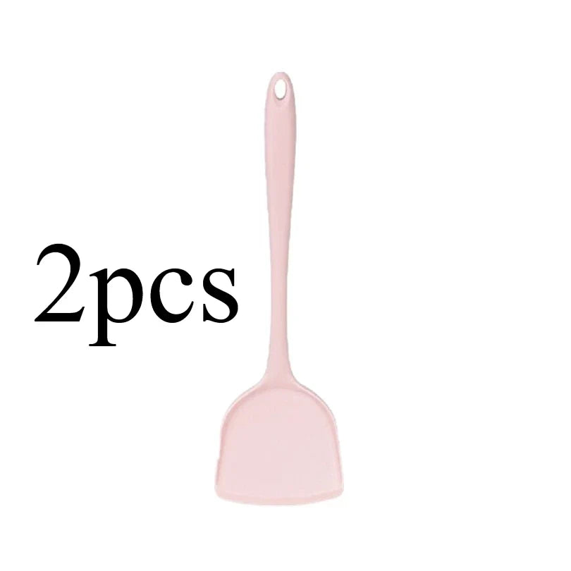 Non-Stick Safe Frying Pan Spatula | Dishwasher Safe & Ergonomic Kitchen Spatula Qme Pink