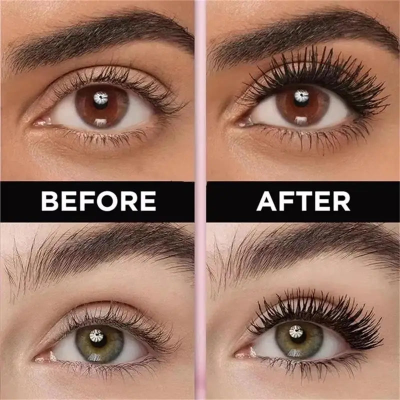 5D Waterproof Lengthening Mascara – Black Silk Fibre Lengthening Mascara Qme