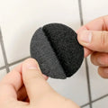 Black Round Self-Adhesive Fastening Point Stickers – 5 Sheets Adhesive Fastening Stickers Qme 6CM 5PCs 10mm