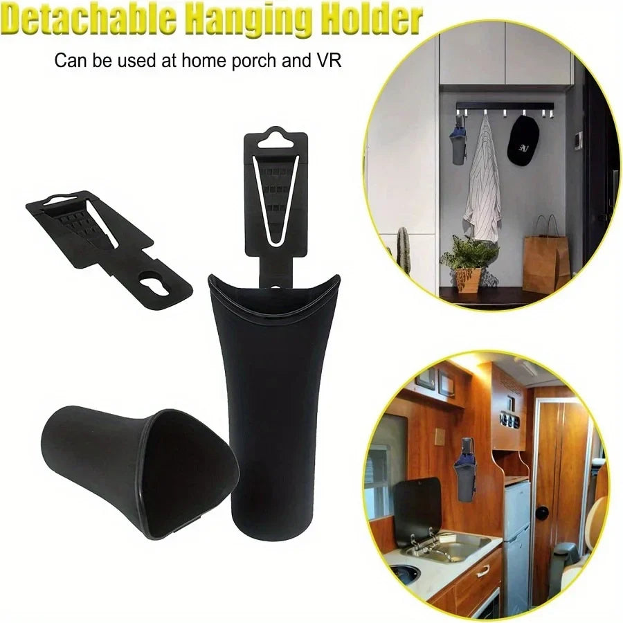 Stylish Hanging Car Trash Can | PP Vehicle Waste Bin Car Trash Can Qme