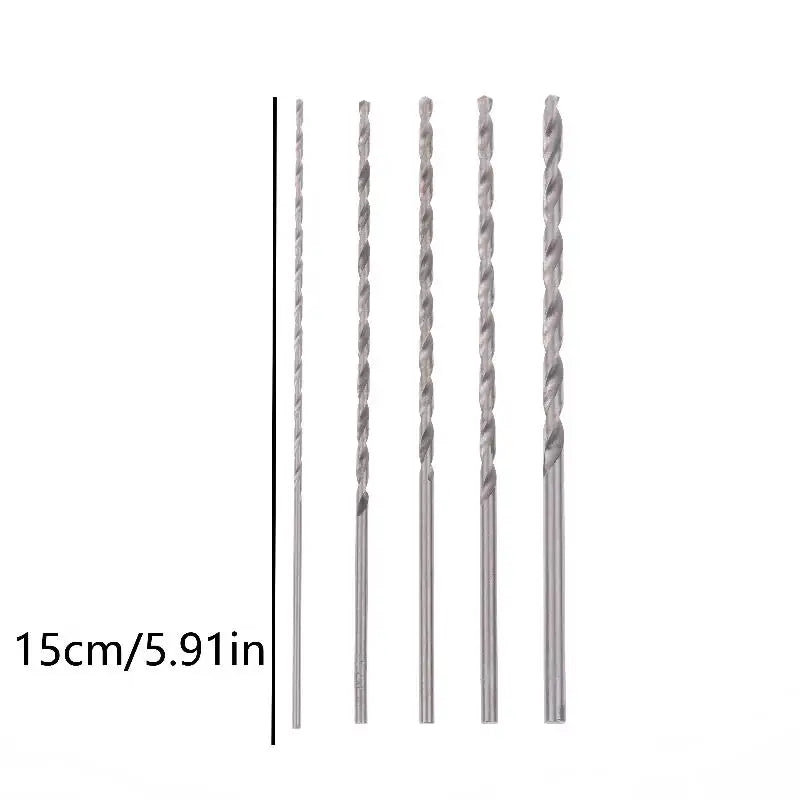 5-Piece Twist Drill Bit Set – Wood, Metal & Plastic Drilling Twist Drill Bit Set Qme 5Pcs