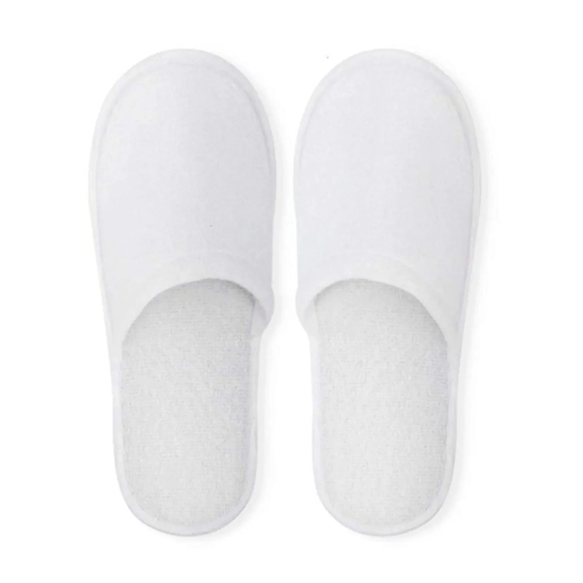Disposable Closed Slippers – Hotel & Home Guest Shoes Disposable Slippers Qme White adult