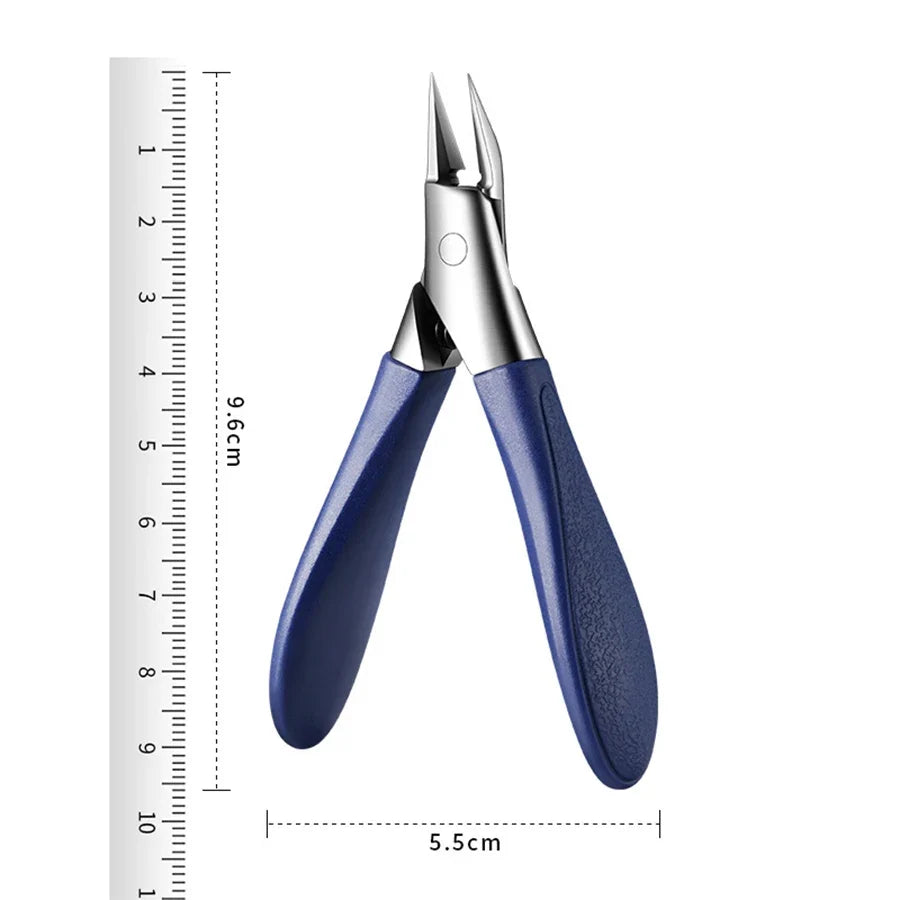Angled Nail Clippers for Thick Nails – Slant Curved Blade Nail Clippers Qme