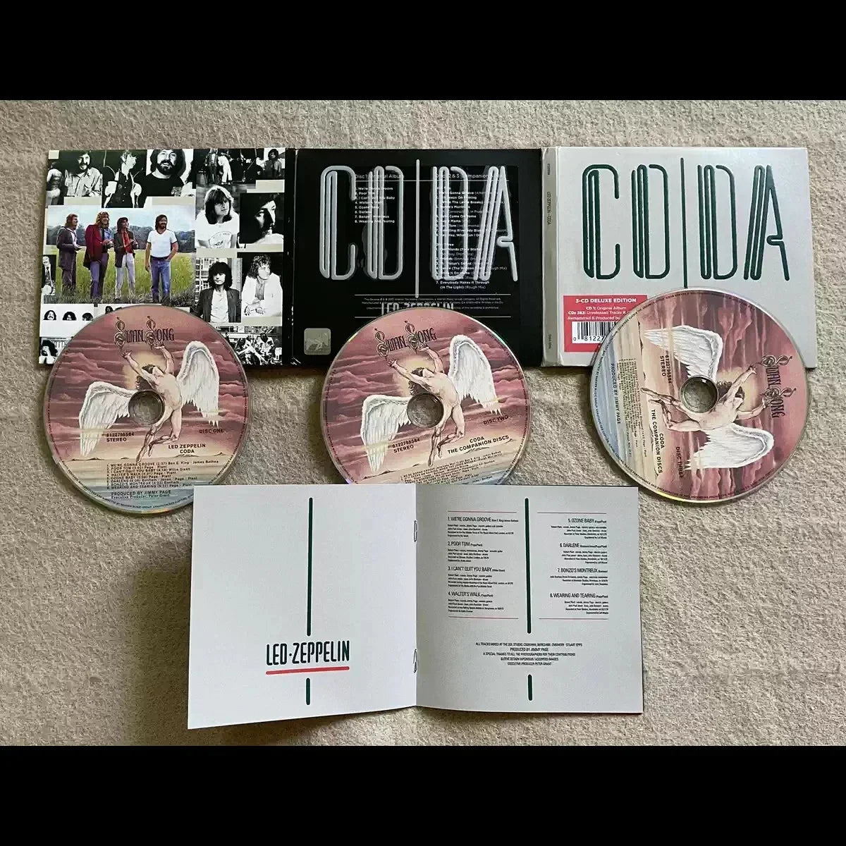 Coda Deluxe Edition Remastered Rock Album 3CD Set Music CD Box Set Qme