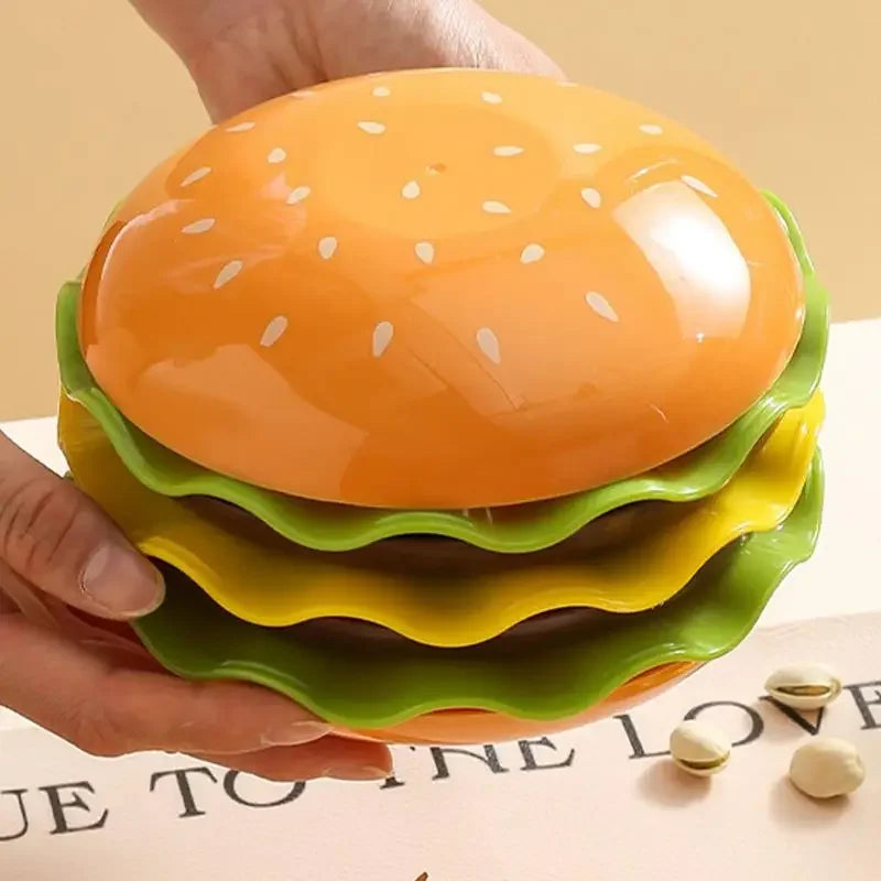 Stackable Hamburger Plate Set – 6-Layer Mini Dinner & Sauce Bowls Stackable Plate Set Qme