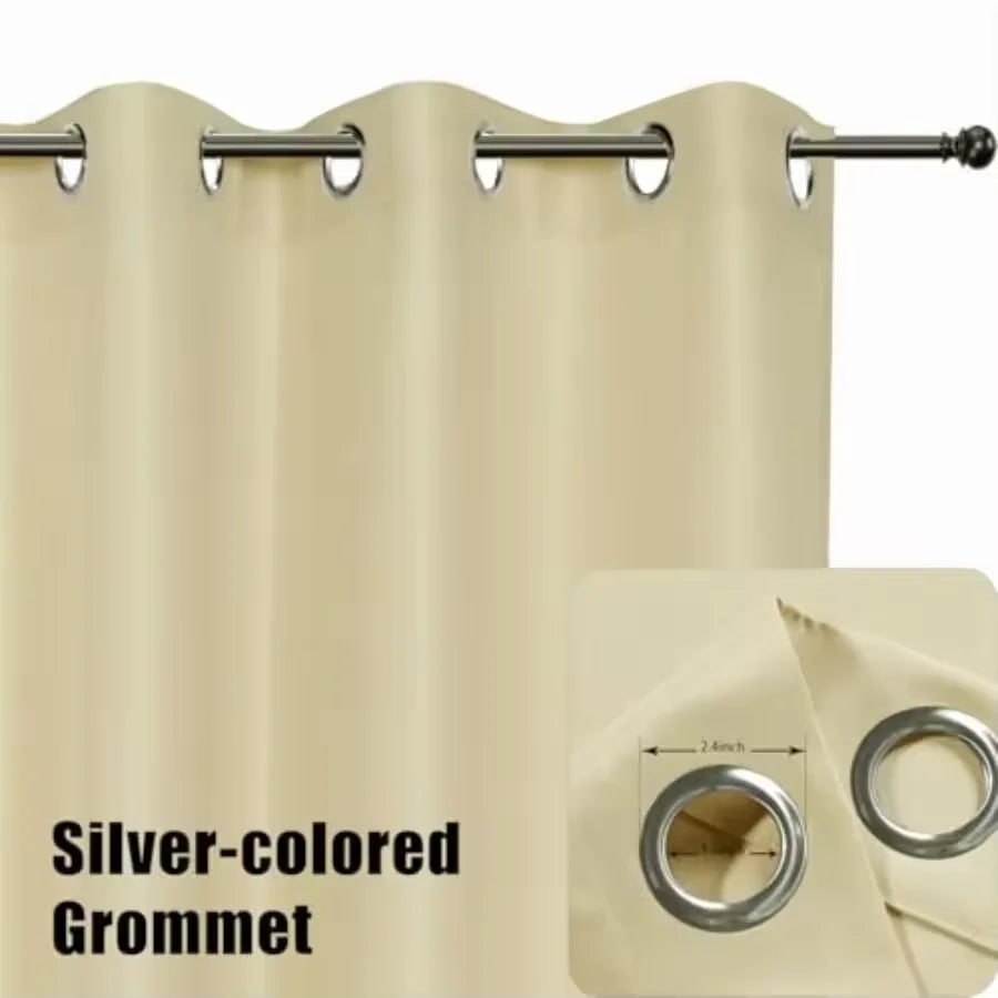 Waterproof Outdoor Privacy Curtain Grommet Top – Porch & Patio Outdoor Privacy Curtain Qst