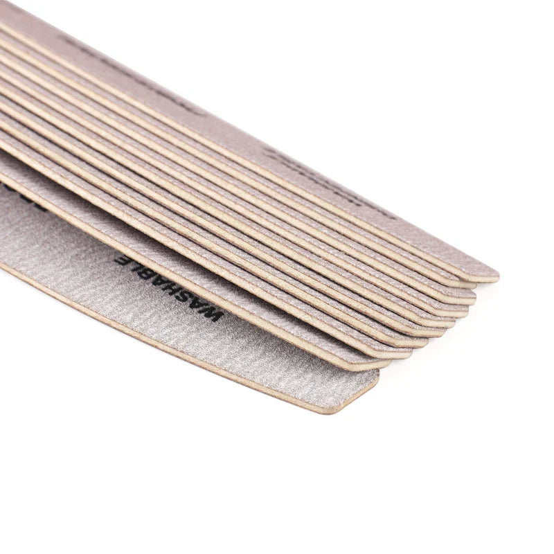 Professional Wood Nail Files 180/240 Grit Emery Board – 10 Pack Emery Board Nail File Qme