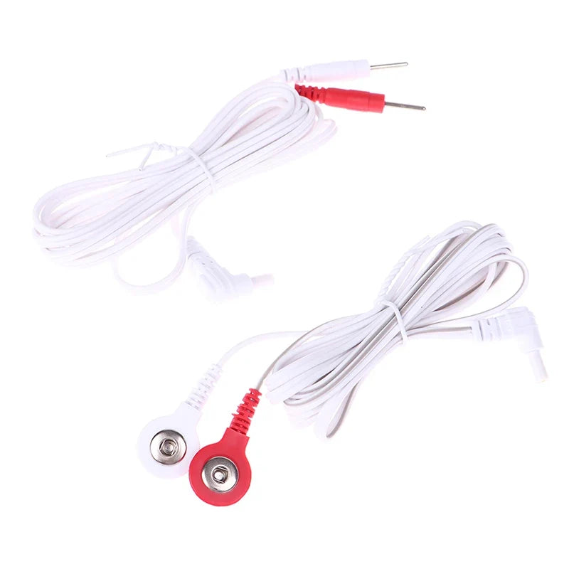 TENS Unit Replacement Lead Wires – DC Jack Electrode Cables TENS Electrode Cable Qme