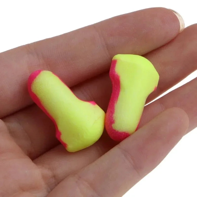 Soft Foam Disposable Earplugs 10 Pairs – Quiet Sleep & Travel Disposable Earplugs Qme