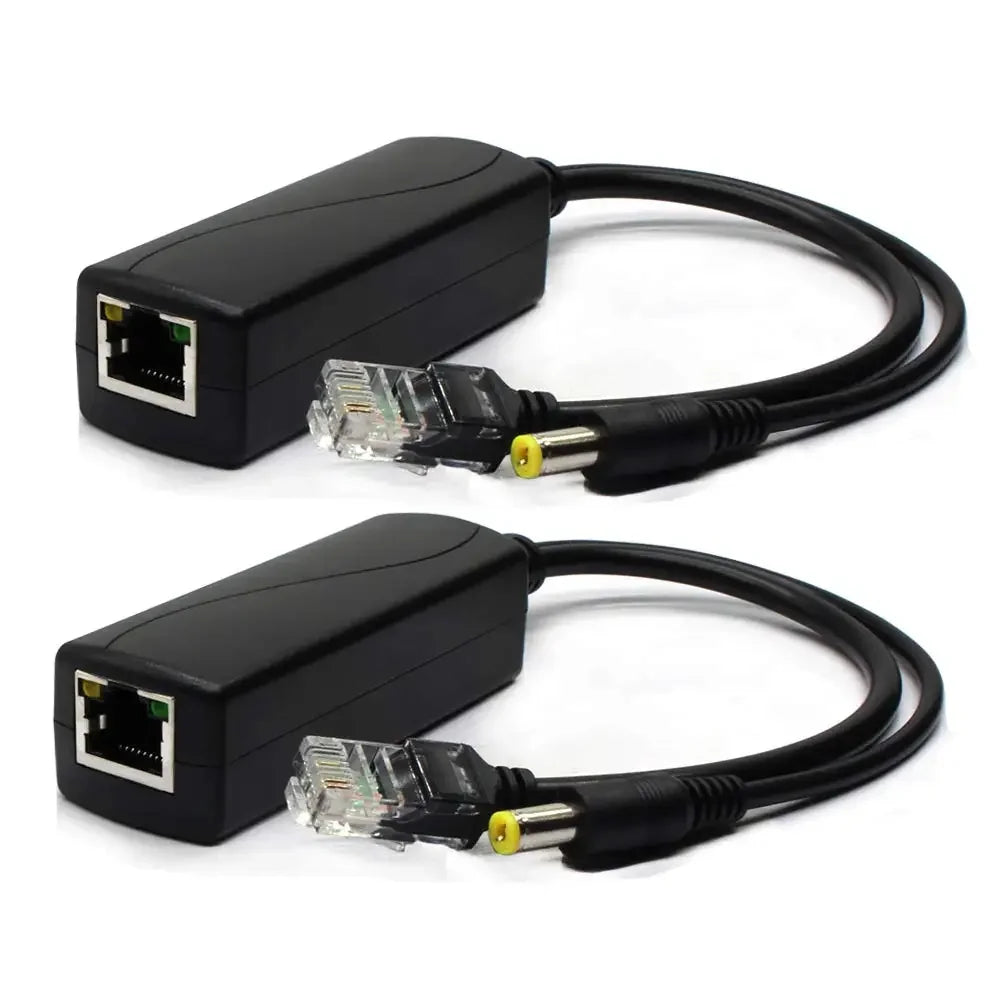PoE Splitter 48V to 12V – IP Camera Ethernet Power Module PoE Splitter Module Qme