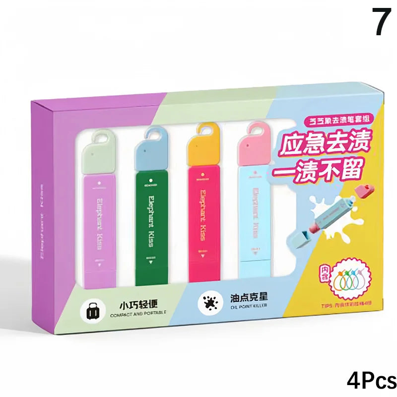 Portable Dual-Head Stain Remover Pen for Clothes Stain Remover Pen Qst 7 4pcs