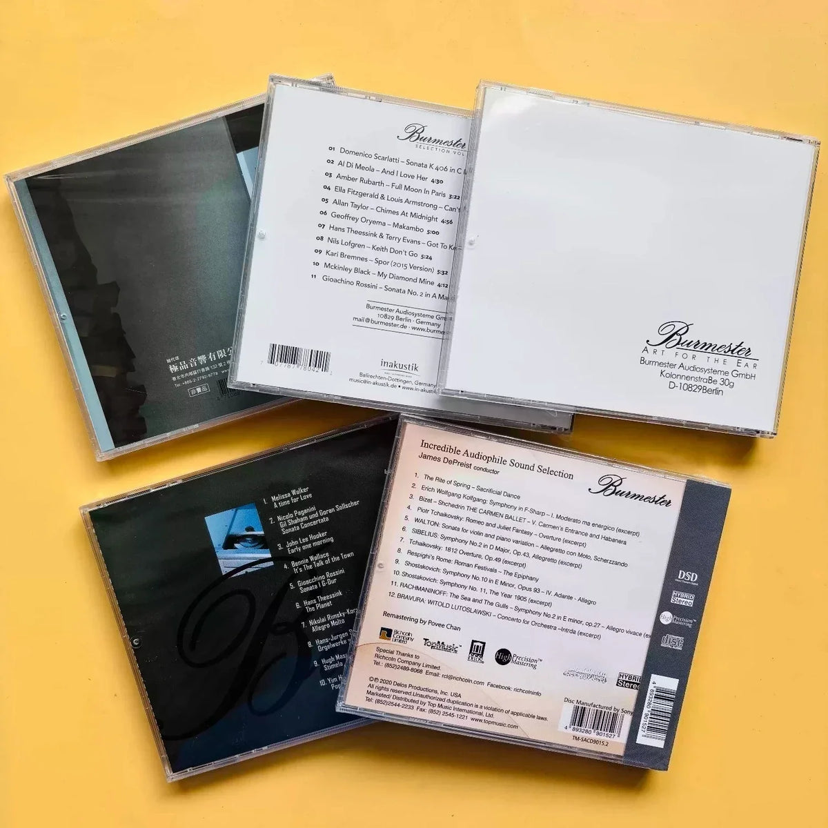 High-Resolution Hi-Fi Test 5CD Audiophile Reference Recordings Audiophile CD Set Qme