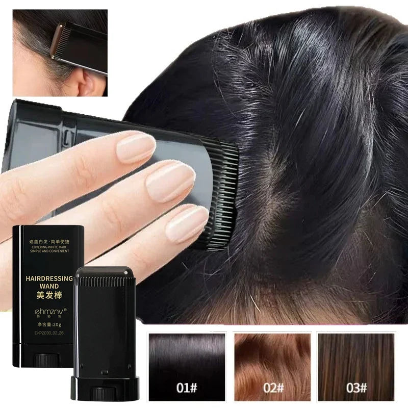 Quick Cover Hair Color Stick – Instant Gray Concealer Wand Hair Color Stick Qme