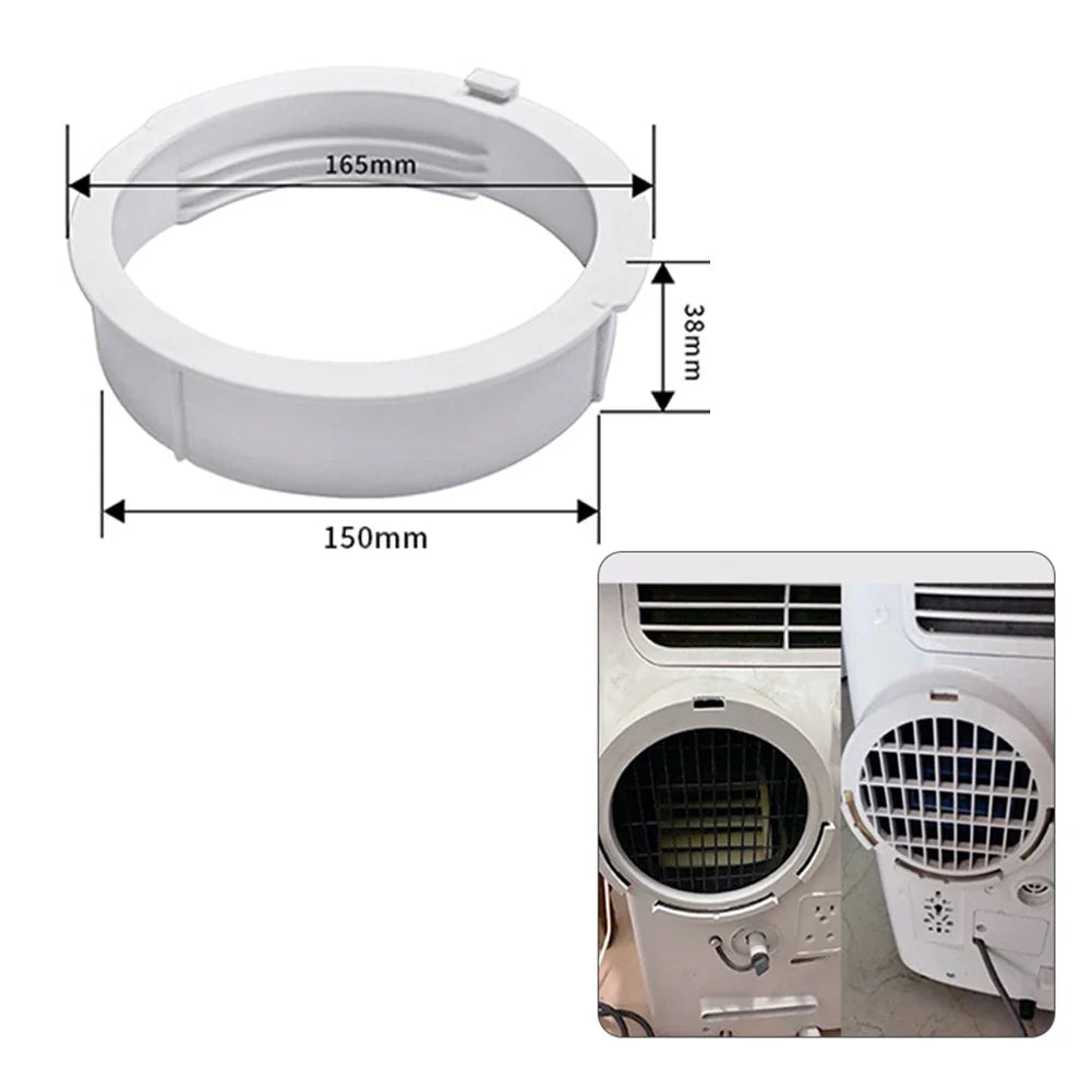 Portable AC Exhaust Hose Connector | 15cm ABS Duct Interface AC Hose Connector Qme