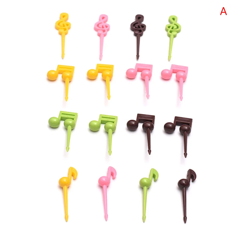 Cartoon Fruit Fork Set – Cute Mini Bento Picks for Kids Bento Food Picks Qst A16pcs