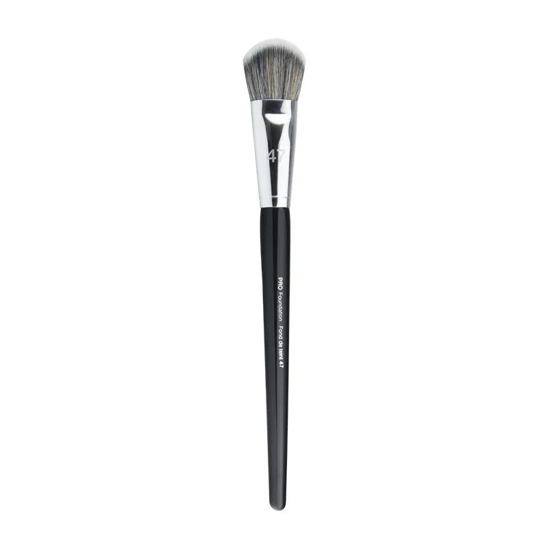 Professional Foundation Brush – Broom Head Synthetic Makeup Brush Foundation Makeup Brush Qme Black China Mainland